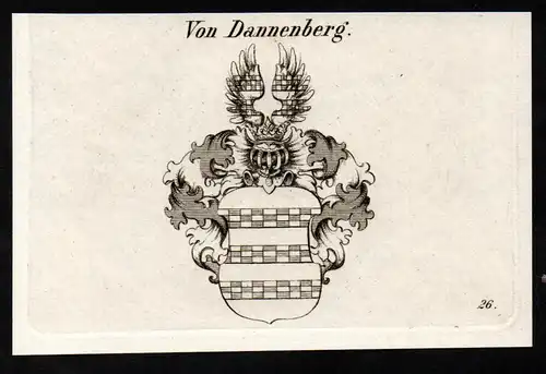 Von Dannenberg. - Dannenberg Tannenberg Wappen coat of arms Adel Heraldik heraldry
