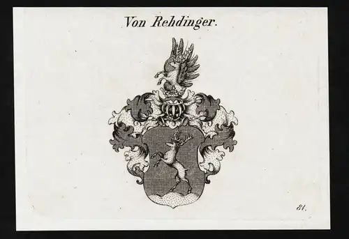 Von Rehdinger - Wappen coat of arms Adel Heraldik heraldry