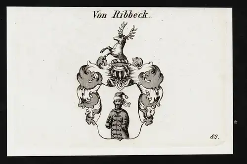 Von Ribbeck. - Wappen coat of arms Adel Heraldik heraldry