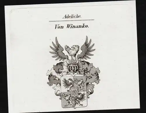 Von Winanko - Wappen coat of arms Adel Heraldik heraldry