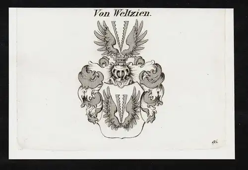 Von Weltzien - Wappen coat of arms Adel Heraldik heraldry