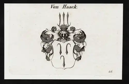 Von Haack - Hake Hacke Hack Haack Hagken Wappen coat of arms Adel Heraldik heraldry