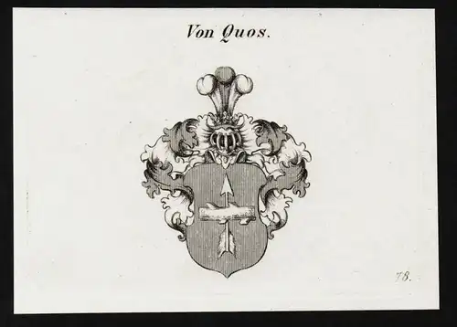 Von Quos - Wappen coat of arms Adel Heraldik heraldry