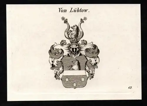 Von Lübtow -  Wappen coat of arms Adel Heraldik heraldry