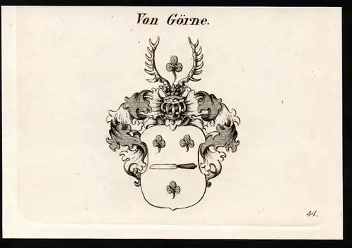 Von Görne - Görne Goerne Gaehren Wappen coat of arms Adel Heraldik heraldry