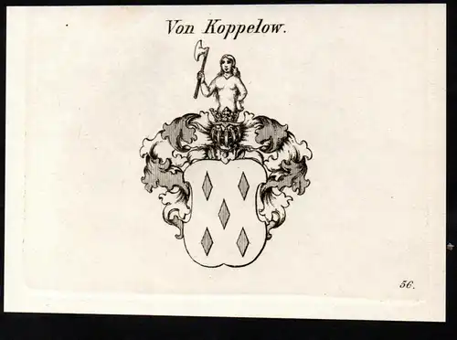 Von Koppelow - Koppelow Coppelau Wappen coat of arms Adel Heraldik heraldry