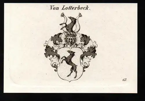 Von Lotterbeck - Wappen coat of arms Adel Heraldik heraldry