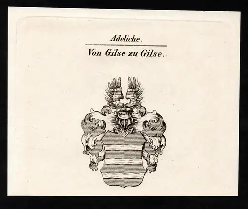 Von Gilse zu Gilse - Gilsa Wappen coat of arms Adel Heraldik heraldry