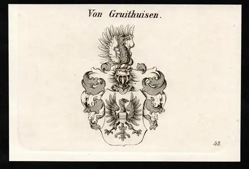 Von Gruithuisen - Wappen coat of arms Adel Heraldik heraldry