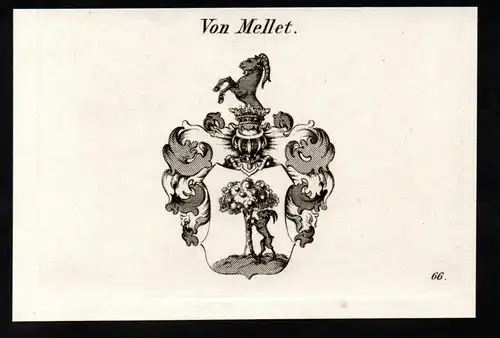 Von Mellet - Wappen coat of arms Adel Heraldik heraldry