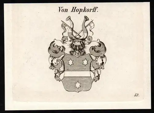 Von Hopkorff - Wappen coat of arms Adel Heraldik heraldry