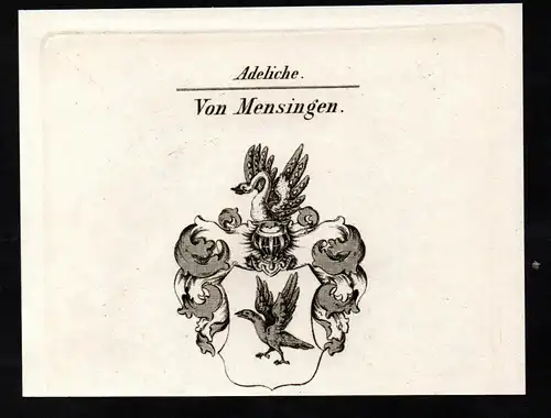 Von Mensingen - Wappen coat of arms Adel Heraldik heraldry