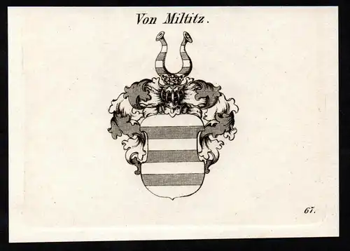 Von Miltitz - Wappen coat of arms Adel Heraldik heraldry