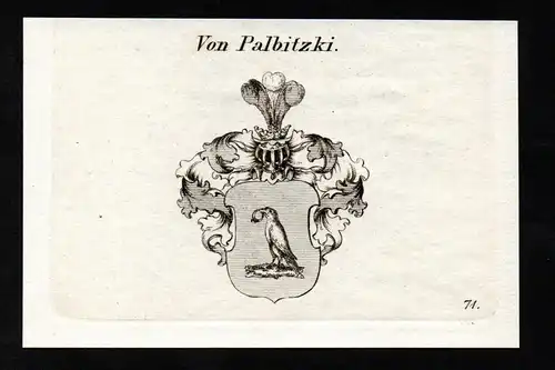 Von Palbitzki - Wappen coat of arms Adel Heraldik heraldry