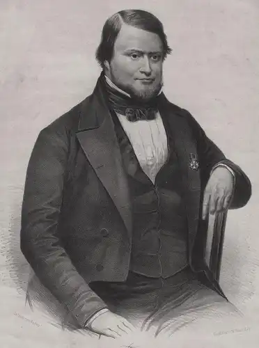 Donnadieu - Carel Frederik Donnadieu (1812-1858) Dutch physician doctor Delft Leiden Portrait