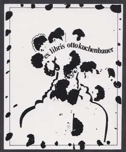 Exlibris für Otto Kuckenbauer / ink splash