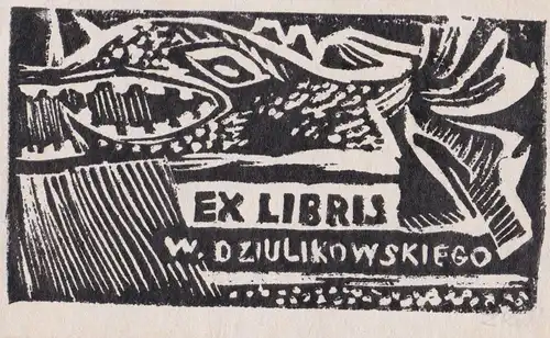 Exlibris für W. D. Ziulikowskiego / Fisch fish