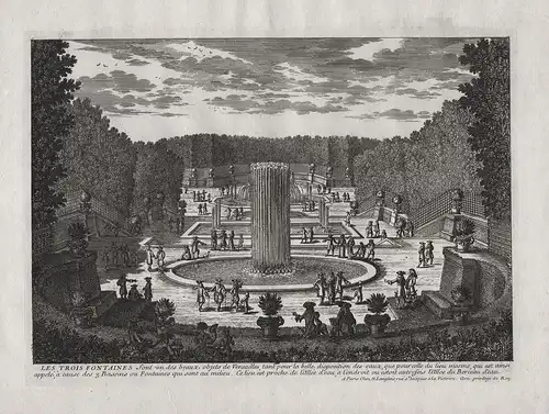 Les Trois Fontaines - Versailles Fontaines fountains Brunnen jardin garden Garten Architektur architecture