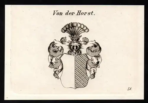Von der Horst - Wappen coat of arms Adel Heraldik heraldry
