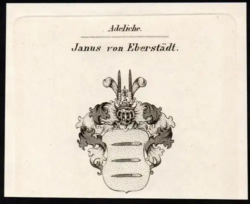 Janus von Eberstädt - Wappen coat of arms Adel Heraldik heraldry