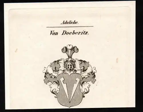 Von Doeberitz -  Wappen coat of arms Adel Heraldik heraldry