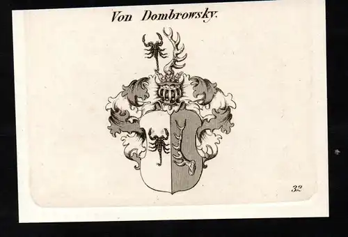 Von Dombrowsky - Dombrowski Wappen coat of arms Adel Heraldik heraldry