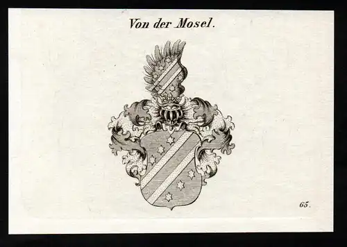 Von der Mosel - Wappen coat of arms Adel Heraldik heraldry