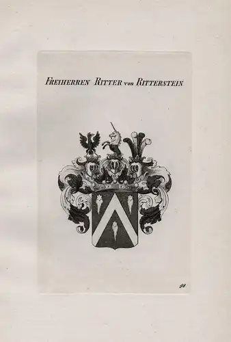 Freiherren Ritter von Ritterstein - Wappen coat of arms Heraldik heraldry