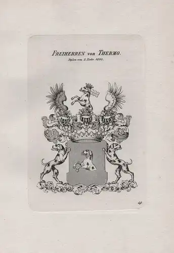 Freiherren von Thermo - Wappen coat of arms Heraldik heraldry