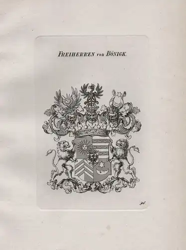 Freiherren von Bönigk - Boenigk Bönigk Wappen coat of arms Heraldik heraldry
