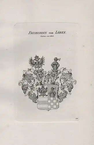 Freiherren von Löben - Löben Loeben Wappen coat of arms Heraldik heraldry