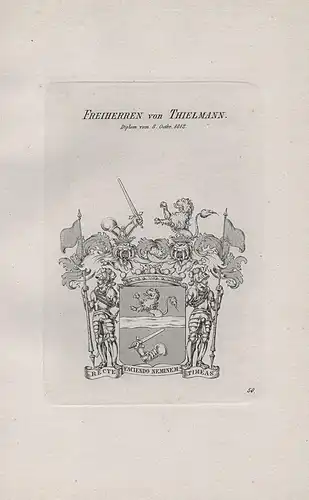 Freiherren von Thielmann - Wappen coat of arms Heraldik heraldry