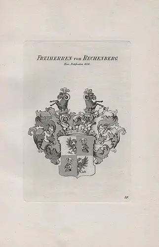 Freiherren von Rechenberg - Wappen coat of arms Heraldik heraldry