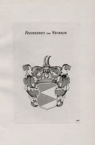 Freiherren von Wechmar - Wappen coat of arms Heraldik heraldry