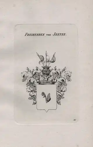 Freiherren von Jeetze - Wappen coat of arms Heraldik heraldry