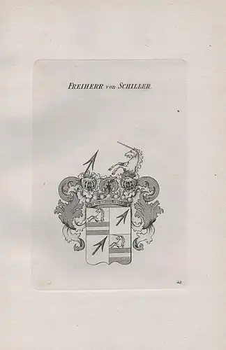 Freiherren von Schiller - Wappen coat of arms Heraldik heraldry