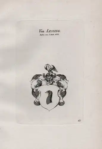 Von Lessing - Wappen coat of arms Heraldik heraldry