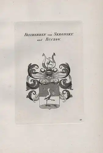 Freiherren von Skronsky und Buczow - Wappen coat of arms Heraldik heraldry