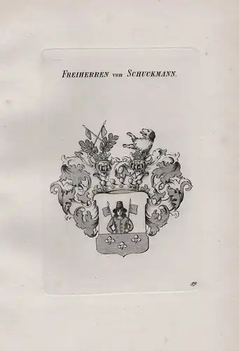 Freiherren von Schuckmann - Schuppmann Schuckmann Wappen coat of arms Heraldik heraldry