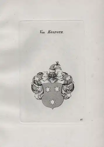 Von Kospoth - Wappen coat of arms Heraldik heraldry