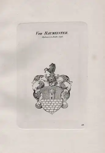 Von Baumeister - Wappen coat of arms Heraldik heraldry