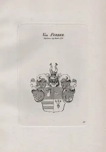 Von Ferber - Wappen coat of arms Heraldik heraldry