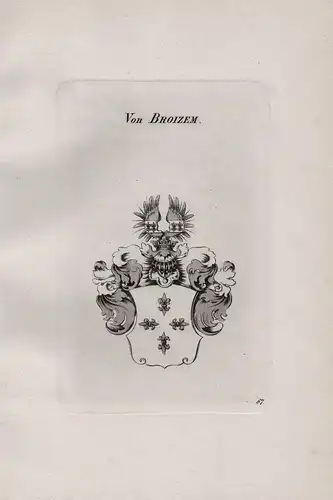Von Broizem - Broizem Broitzem Wappen coat of arms Heraldik heraldry