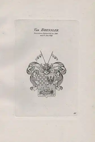 Von Bressler - Wappen coat of arms Heraldik heraldry