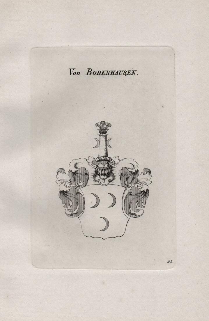 Von Bodenhausen Wappen coat of arms Heraldik heraldry Nr. 1412557205