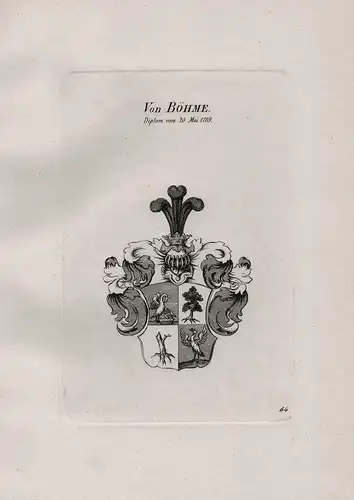 Von Böhme - Wappen coat of arms Heraldik heraldry