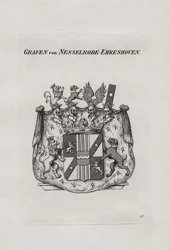 Grafen von Nesselrode-Ehreshoven - Wappen coat of arms Heraldik heraldry