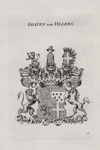 Grafen von Villers - Wappen coat of arms Heraldik heraldry