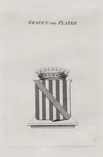 Grafen von Platter - Wappen coat of arms Heraldik heraldry