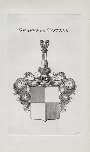Grafen von Castell - Wappen coat of arms Heraldik heraldry